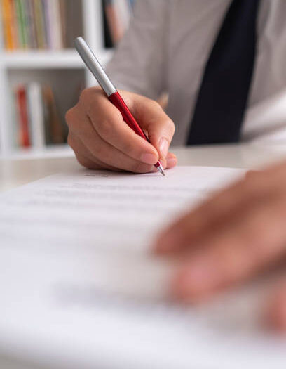 Signing Official Document